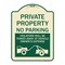 Signmission Private Parking Violators Towed Away Vehicle Owners Expense Alum Sign, 18" L, 24" H, TG-1824-23254 A-DES-TG-1824-23254 - alternate 1